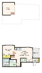 日比野駅 徒歩6分 1階の物件間取画像